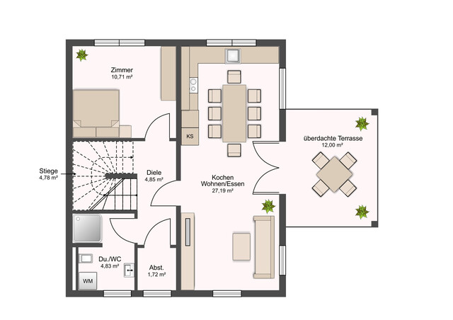 Sofortbezug: Einfamilienhaus in Hanglage mit Keller und Garage