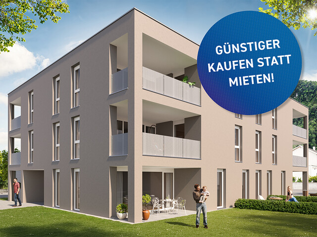 Wohnen zwischen Stadt, Sonne & Ruhe - 3-Zi-Wohnung mit großer Loggia