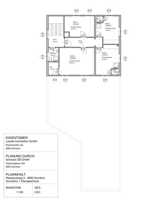 Zinshaus in Dornbirn, Vollvermietet, 17 Einzimmerappartements