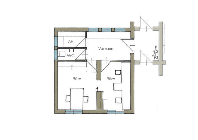 Bürofläche in Schwarzach zu vermieten - Pauschalmiete inkl. Betriebskosten