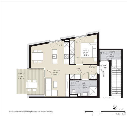 Neubau im Zentrum - Top A.08
2-Zimmerwohnung im 2. OG
WOHNBAUFÖRDERUNG