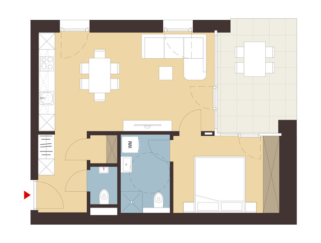 2-Zimmerwohnung mit Garten | B01