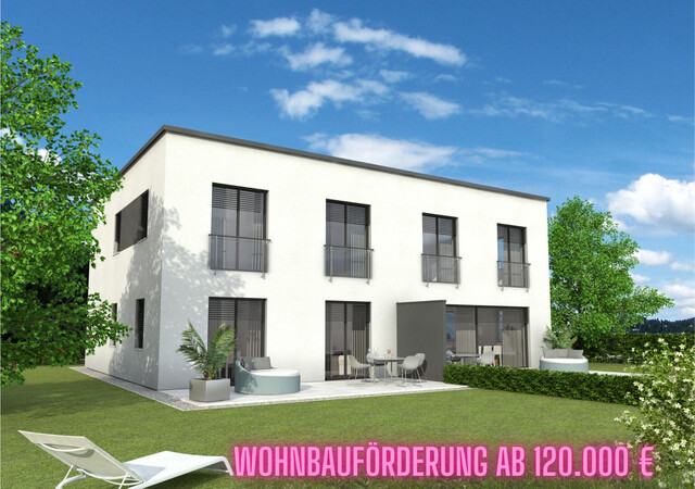 Charmante Doppelhaushälfte in Lustenau: Erstbezug, 5 Zimmer, Garten, Terrasse, 1x Stellplatz  - mit min. 120.000,- Wohnbauförderung! ( Haus A - Links)