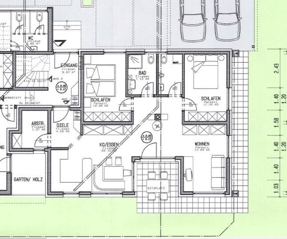 Sonniges Zweifamilienhaus mit Werkstatt und Luxus-Garten