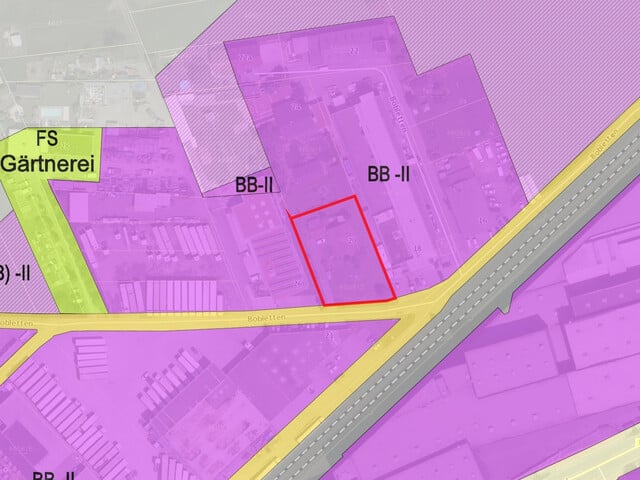 Grundstück im Industriegebiet von Dornbirn zu verkaufen, Widmung BB-II