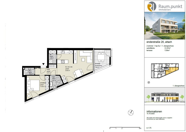 2-Zimmerwohnung mit Terrasse - Top 06a - V.2