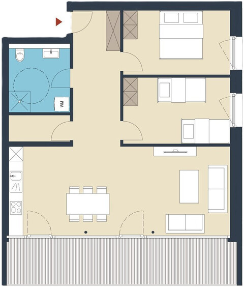 3-Zimmer-Wohnung mit Balkon zu verkaufen (Top 07)