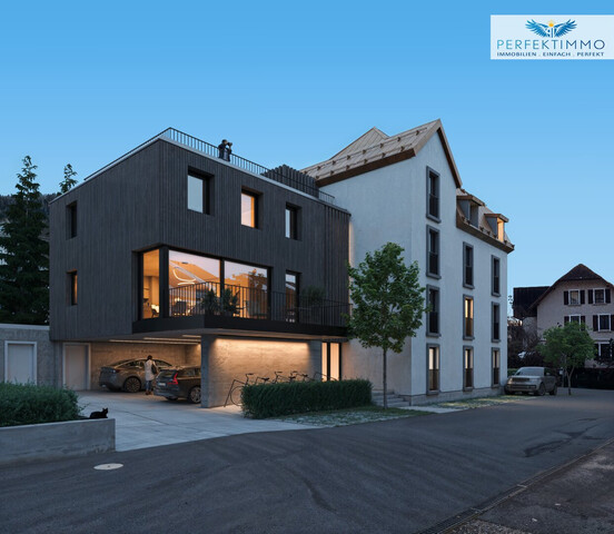 Wohnen wie im eigenen Haus: lichtdurchfluteter, geräumiger Wohntraum mit Dachterrasse