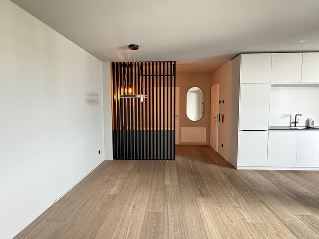 Stilvolle 2-Zimmer-Terrassenwohnung mit maßgefertigten Einbaumöbeln in Dornbirn zu vermieten