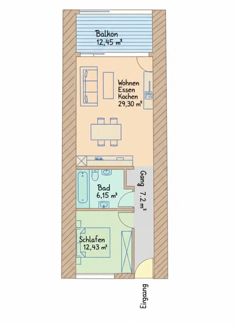 Charmante 2-Zimmerwohnung in Hard