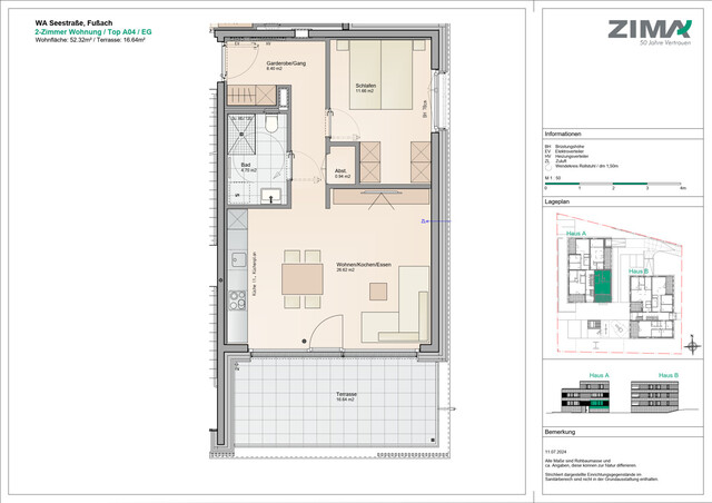 NEUBAU: 2-Zimmerwohnung direkt am Rheindelta in Fußach zu vermieten