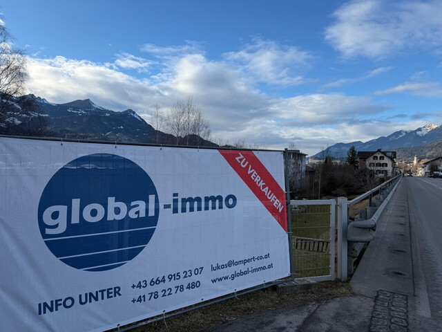 Unbebaute Gewerbefläche zentral in Bludenz St. Peter