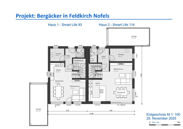 Neubau-Doppelhaus in Feldkirch
