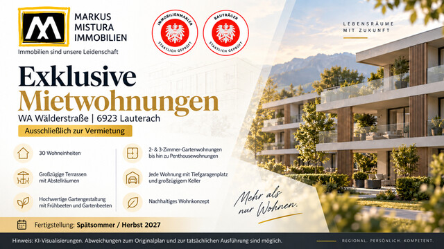 Exklusives Neubauprojekt in Lauterach