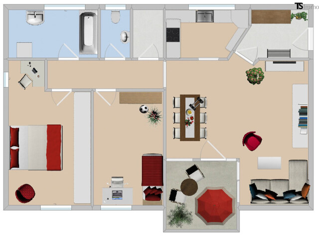 Feldkirch-Tosters: 3-Zimmer-Wohnung 74,34 m2 mit Balkon inklusive 1 KFZ-Abstellplatz