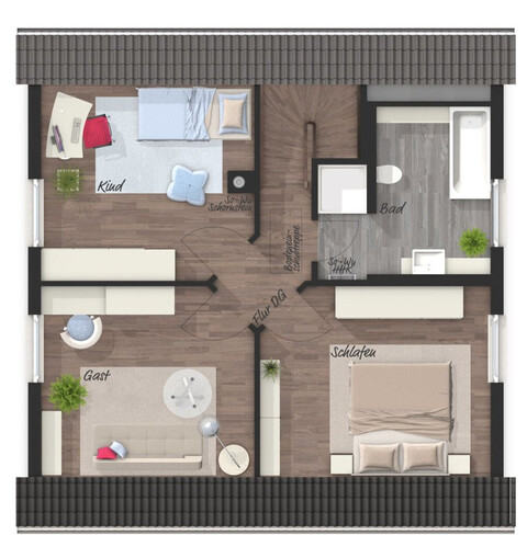 Nebelfrei Wohnen im eigenen Haus - RAUMWUNDER 114 - HAUS 1
