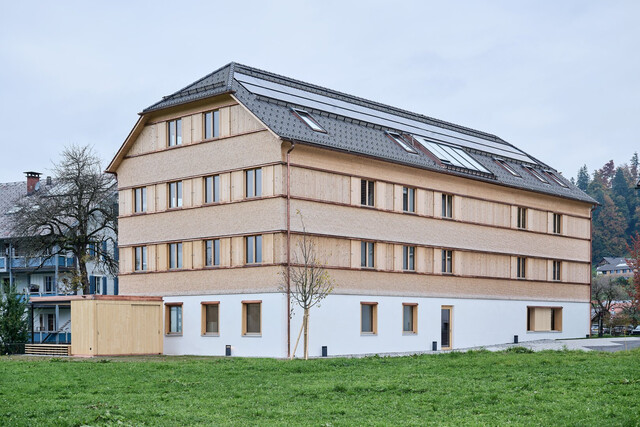 Moderne 3-Zimmer-Neubauwohnung mit Terrasse und herrlichem Abendpanorama in Lingenau
