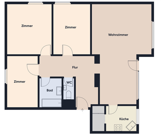 Viel Raum zum Wohlfühlen – 4-Zimmer-Wohnung mit Terrasse und Tiefgarage
