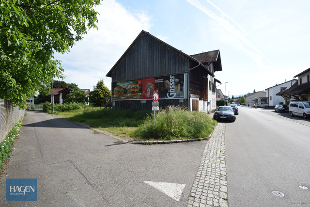 Zentrales Grundstück mit Entwicklungspotenzial in Lustenau