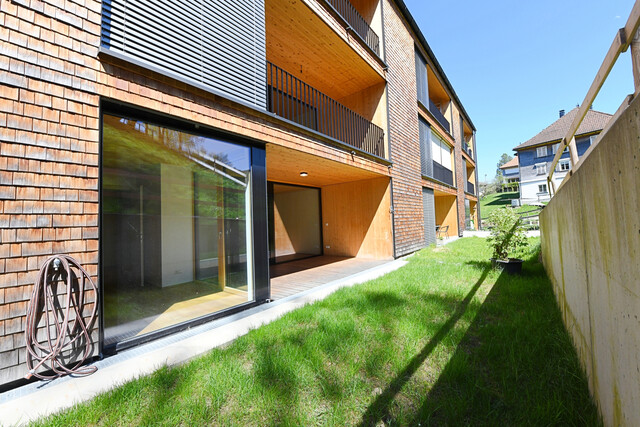 Stilvolle 2-Zimmer-Wohnung mit großzügigem Garten im Herzen des Bregenzerwaldes