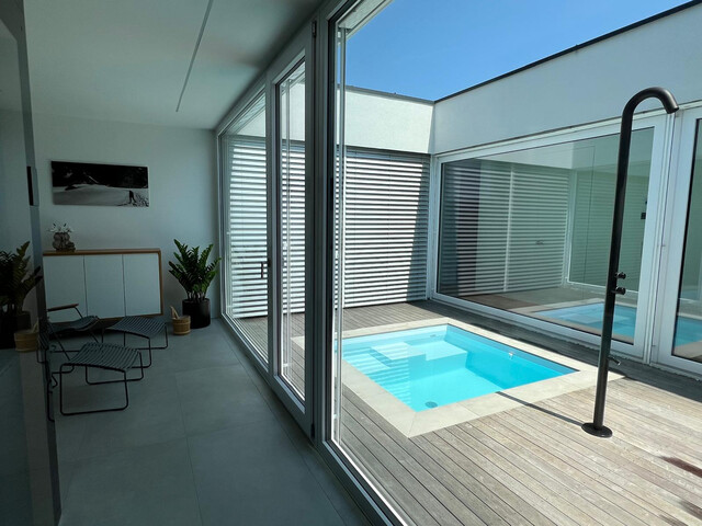 Exklusiver Designer-Bungalow mit Atrium, Wellnessbereich und hochwertiger Ausstattung in ruhiger Lage von Fußach - Privatverkauf – Provisionsfrei