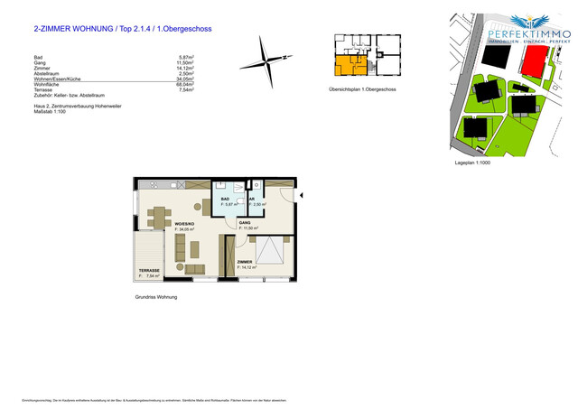 2 Zimmer Wohnung in Hohenweiler - Neubau!
