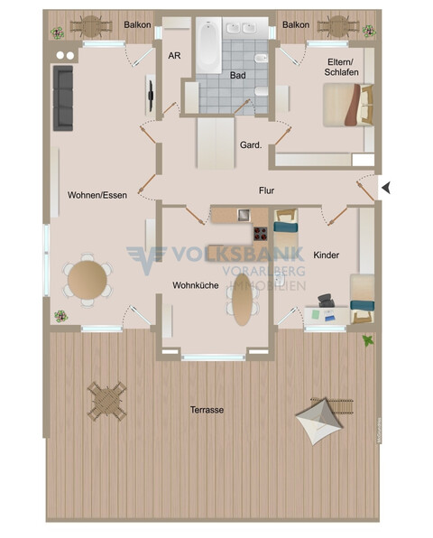 Dachterrassentraum in toller Lage von Feldkirch!