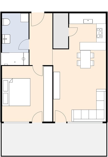 Schöne 2-Zimmer Gartenwohnung in Kleinwohnanlage in Schruns