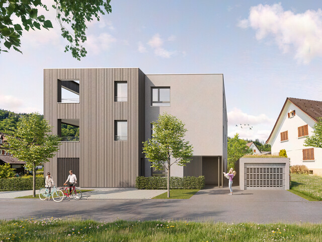 Raumkonzept für Familie & Zukunft mit großzügigem Garten und zwei Terrassen