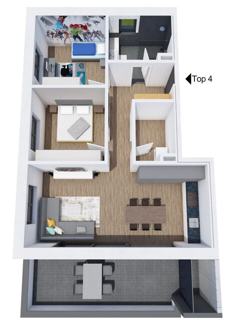 3-Zimmer Dachgeschosswohnung (Top 4)