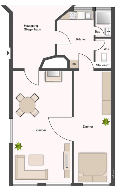 2-Zimmerwohnung in historischem Gebäude in der Feldkircher Innenstadt