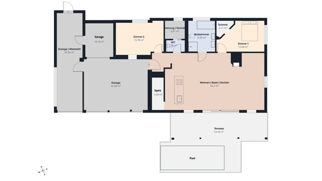 Meiningen | Stilvoller Bungalow mit Holzpool in ruhiger Lage