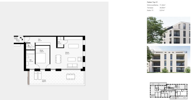 Wunderschöne 2,5 Zimmer - Dachgeschosswohnung in Prestigelage 