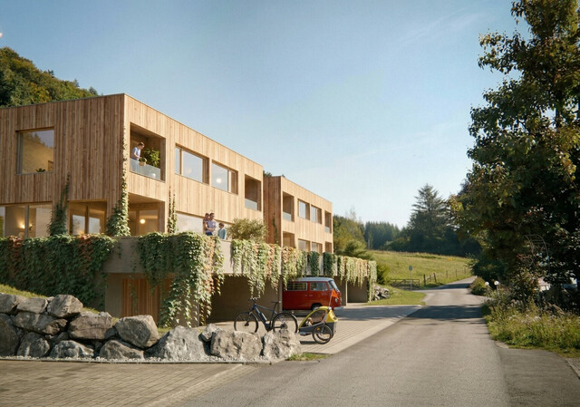Langen bei Bregenz - Neubau - Vollholz Eigentumswohnung mit  146 m² , 6 Zimmer, beliebte Wohnlage, Baubeginn erfolgt