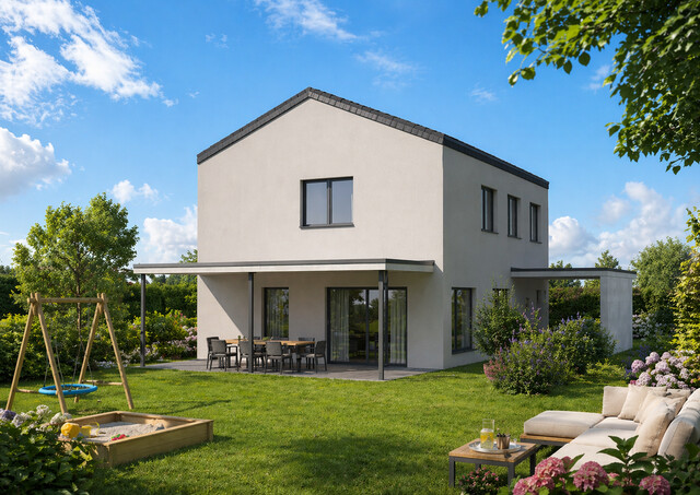 Moderner Wohntraum in Meiningen - Neubau: Stilvolles Einfamilienhaus in Ziegel-Massivbauweise All - Inclusive