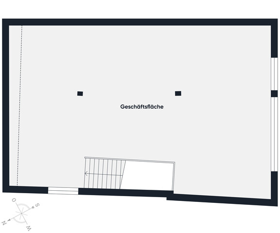 Ein Schatz mitten in der Stadt – Geschäftsfläche mit verstecktem Gewölbekeller