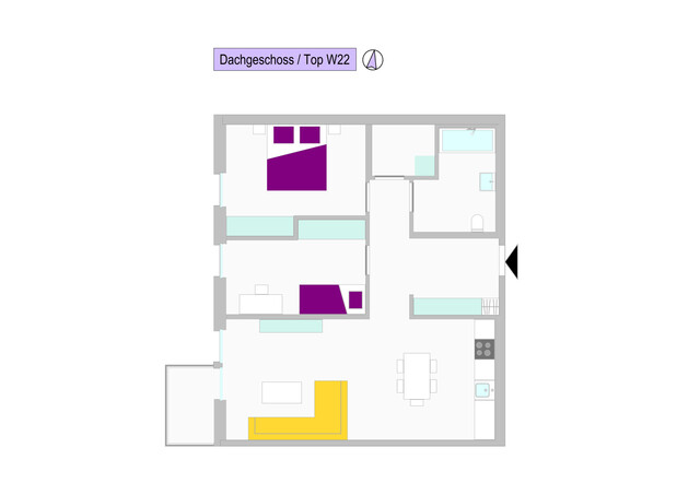 wunderschöne Dachgeschosswohnung zum MIETkauf in Hard