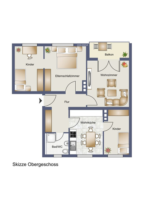 Helle 4-Zimmerwohnung mit Balkon in super Lage