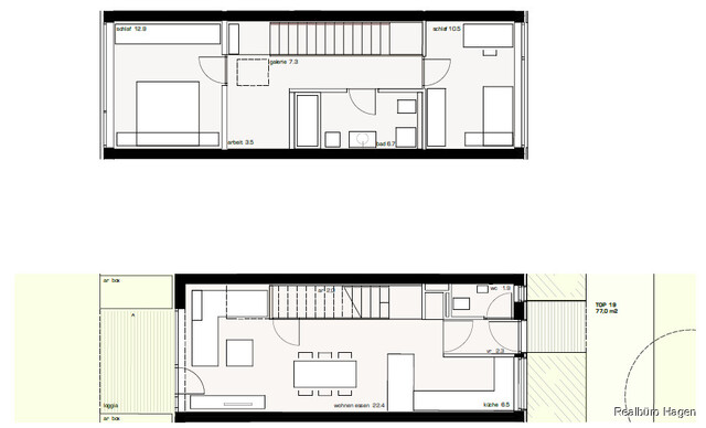 Doppelstöckige 3 Zimmerwohnung zur Miete!