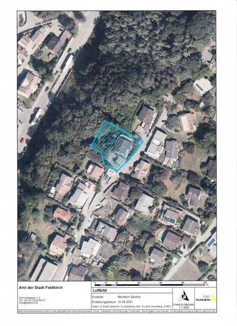 Großzügiges Grundstück mit Haus und Wald in Feldkirch-Tisis