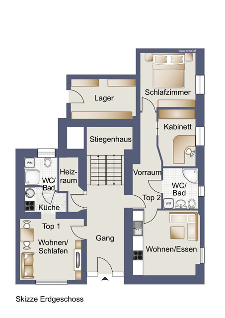 Mehrfamilienhaus mit 5 Wohnungen