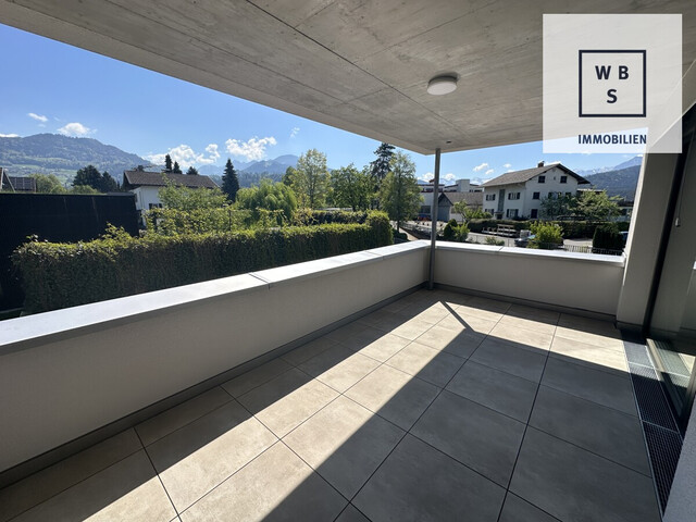 Neue, sehr hochwertige 2-Zimmer-Wohnung mit großzügiger Terrasse in schöner Lage in Rankweil