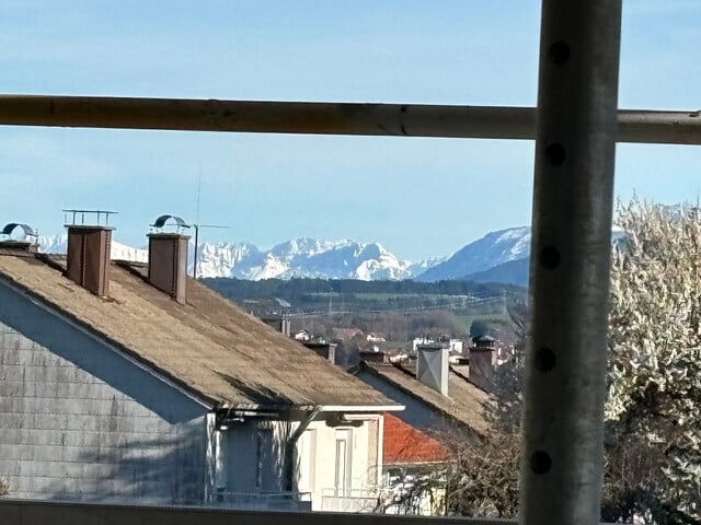 Blick auf das Alpenpanorama und die Stadt Kempten  A.5.3