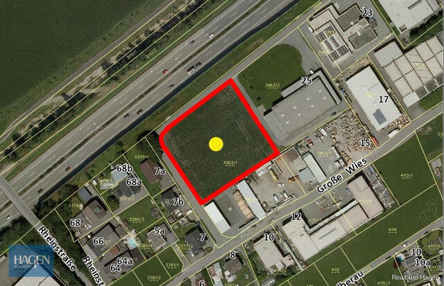 Gewerbegrundstück in Altach zu verpachten! - teilbar