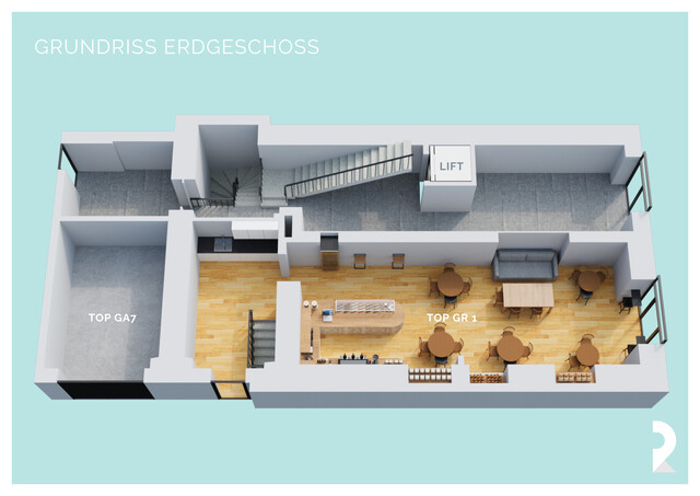 ATTRAKTIVE GEWERBEINVESTITION - ETABLIERTES CAFÉ ALS MIETER / TOP GR1 