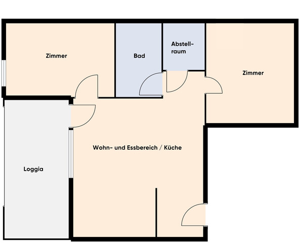 Investoren aufgepasst: Moderne 3-Zimmer-Neubauwohnung mit Teilmöbilierung und Loggia