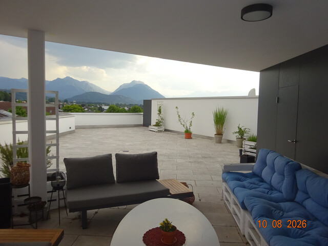 Tolle 4-Zimmer-Wohnung TOP 18 mit Kühlung und riesiger Dachterrasse in Weiler-Dorfmitte