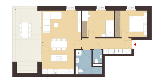 3-Zimmerwohnung mit Garten | B01