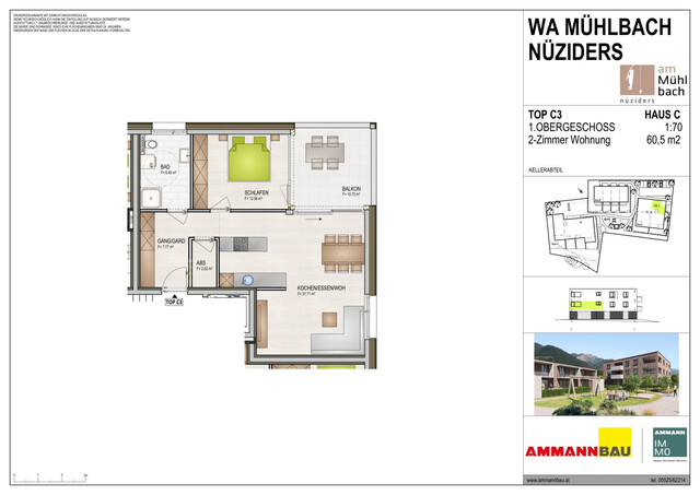 WA Mühlbach TOP C3 Terassenwohnung