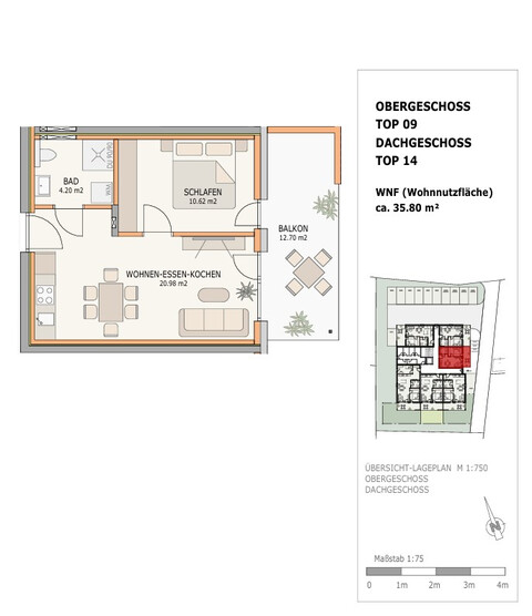 2-Zimmer Wohnung in Fußach - Perfekte Starter-Wohnung | 35,80 m² | mit Wohnbauförderung |Top 9